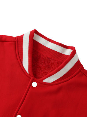 varsity jacket,fleece varsity jacket,two toned varsity jacket